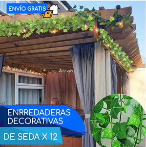ENRREDADERAS DECORATIVAS DE SEDA X12